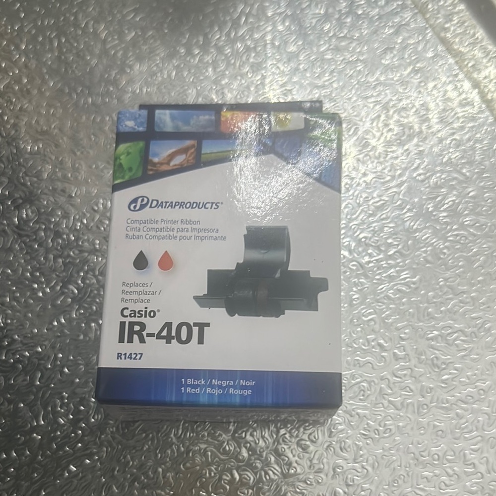 Casio IR-40T Black and Red Printer Ribbon
